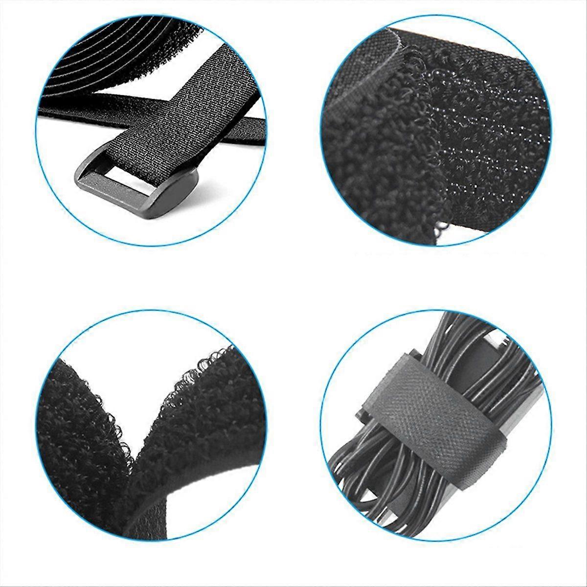 5Meters Adjustable Fastening Hook and Loop Straps with 25 Buckles