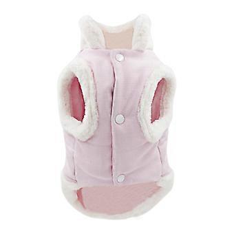 Hundeweste, rosa, Plüschgeschirr für warme Hundebrustbekleidung, 1 Stück