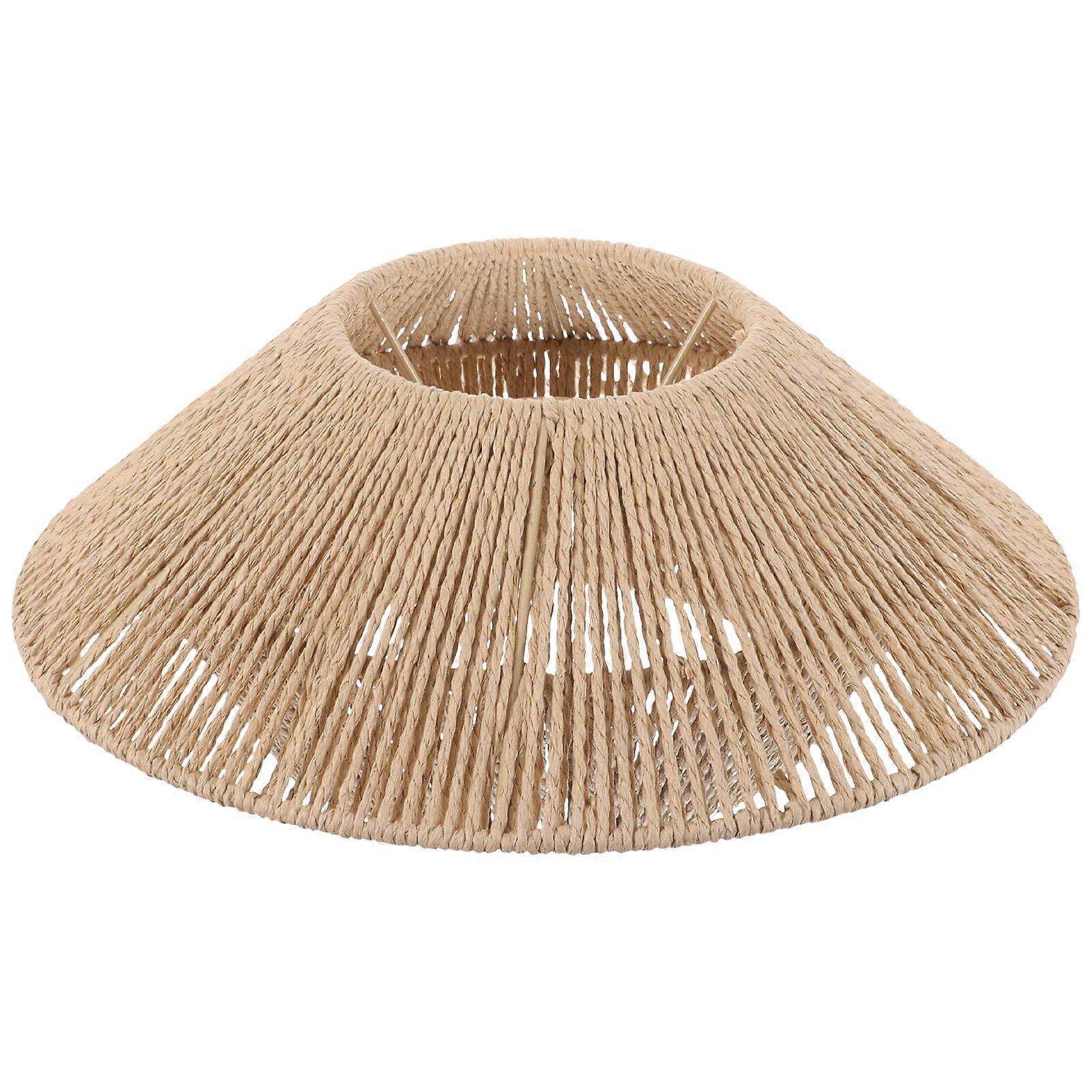 Light Brown Ceiling Lamp Shade for Indoor Use with E27 Socket