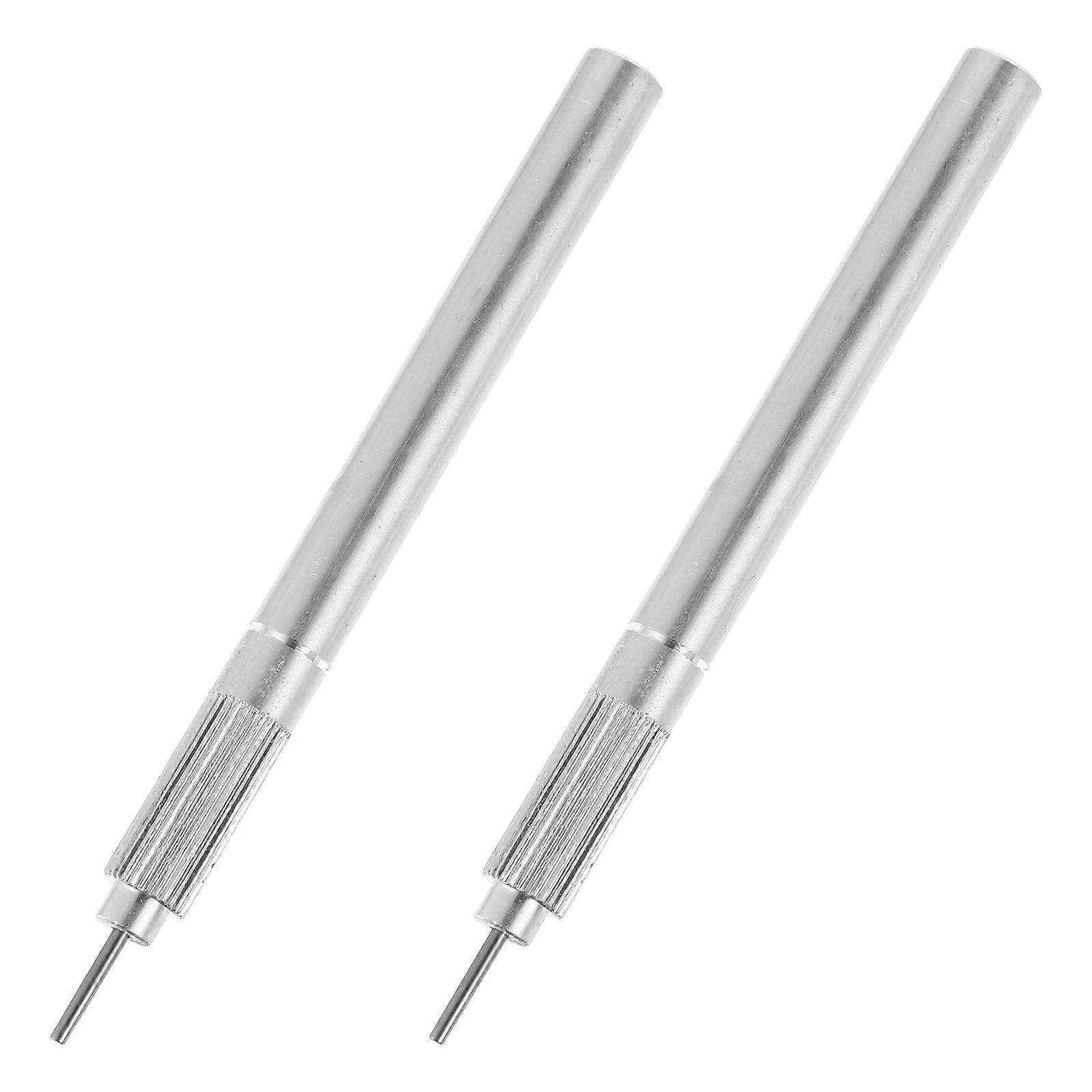 Silver Metal Paper Quilling Pen for DIY Artwork with 2Pcs Durable Tools