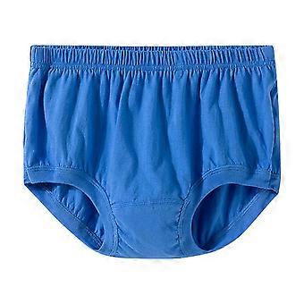 Womens Underwear Plus Size Sleep Shorts for Elderly Women Plus Size Cotton Panties Casual Loose Elastic Waist Shorts Blue XL
