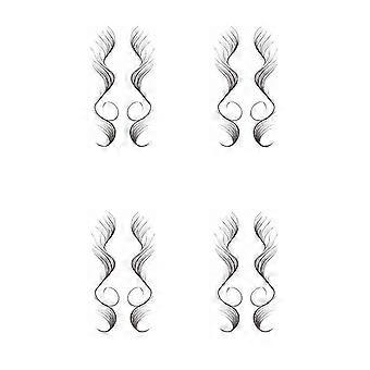 Stickers voor het stylen van babyhaar, 5 stijlen, waterdicht, duurzaam, sjablonen voor het stylen van de haarrand, speciaal voor vrouwen.