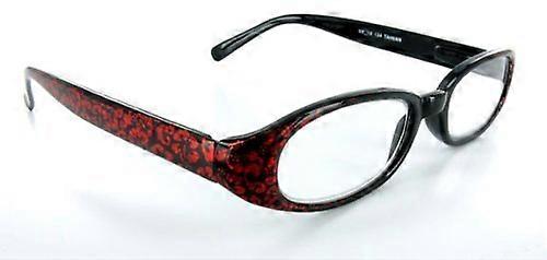 Women's Reading Glasses 2.25 Iridescent Ruby Shimmer Stylish Designer Frame for Reading