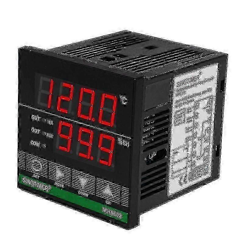 Temperature Humidity Controller, MH0302 Panel Mounted Digital Temperature and Humidity Controller-AK