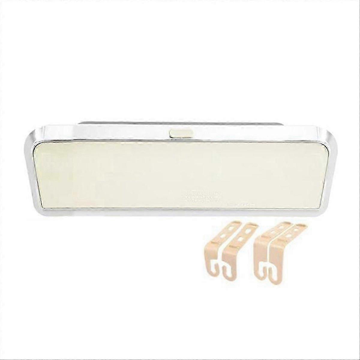 Multi-Functional Car Tissue Box with Hooks Creamy White