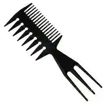 Double Side Professional Tooth Combs Fish Bone Shape Hair Brush Barber Hair Dyeing Cutting Coloring Brush Man Hairstyling Tool