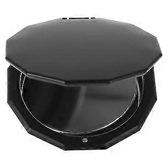 Espejo de maquillaje poligonal compacto, plegable y portátil para mujer.