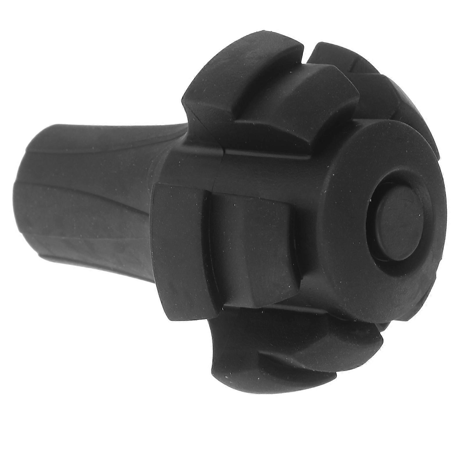 Black Plastic Trekking Pole Tips Protector for Replacement Use