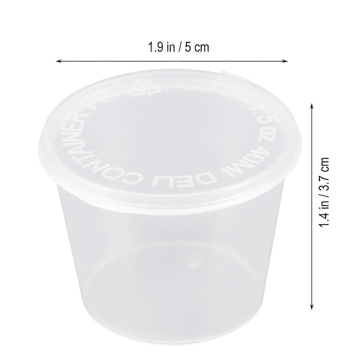 Portion Portion for Containing Use 50Pcs Transparent