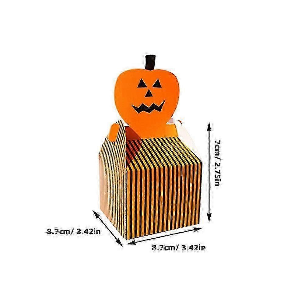 Halloween Gift Box for Candy Storage with Vibrant Patterns 24Pcs Pack
