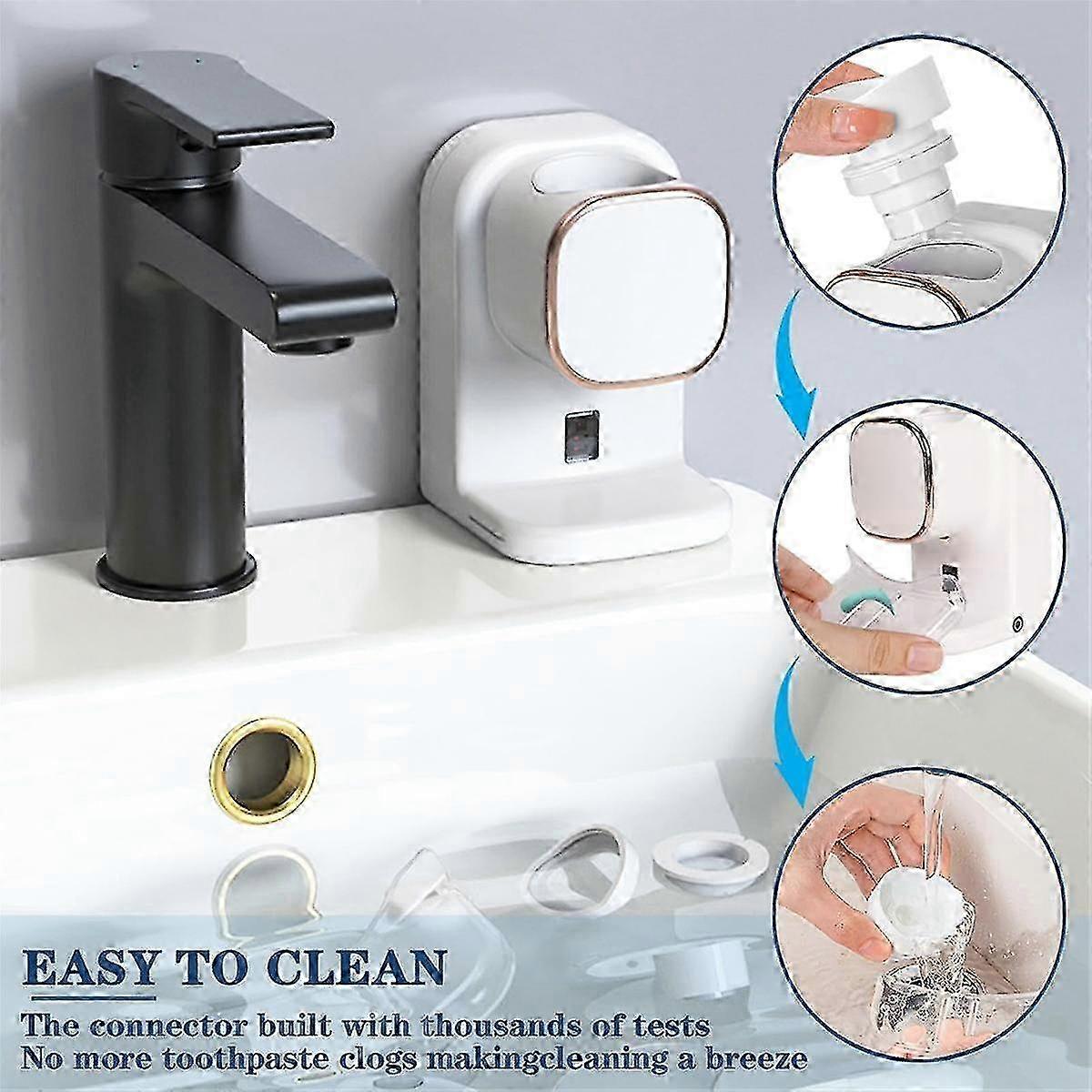 Automatic Electric Toothpaste Dispenser Auto Toothpaste Dispenser+sensor compatible with Bathroom Wall Mounted