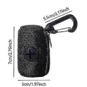 SLKXV Portable Dog Poop Bag Dispenser with Hangable Waste Holder for Outdoor Walking