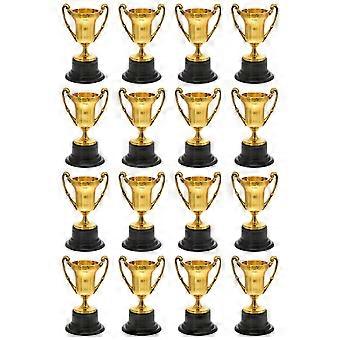 16Pcs Kids Trophy Model Small Plastic Trophy Kids Party Prop Plastic Trophy Kids Toy