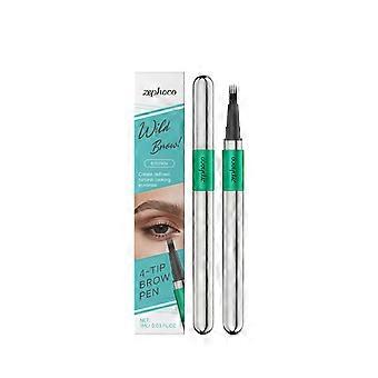1ml Brown Four-Pronged Eyebrow Pencil for Everyday Use, Fills and Shapes Brows, Natural Hair-Like Finish