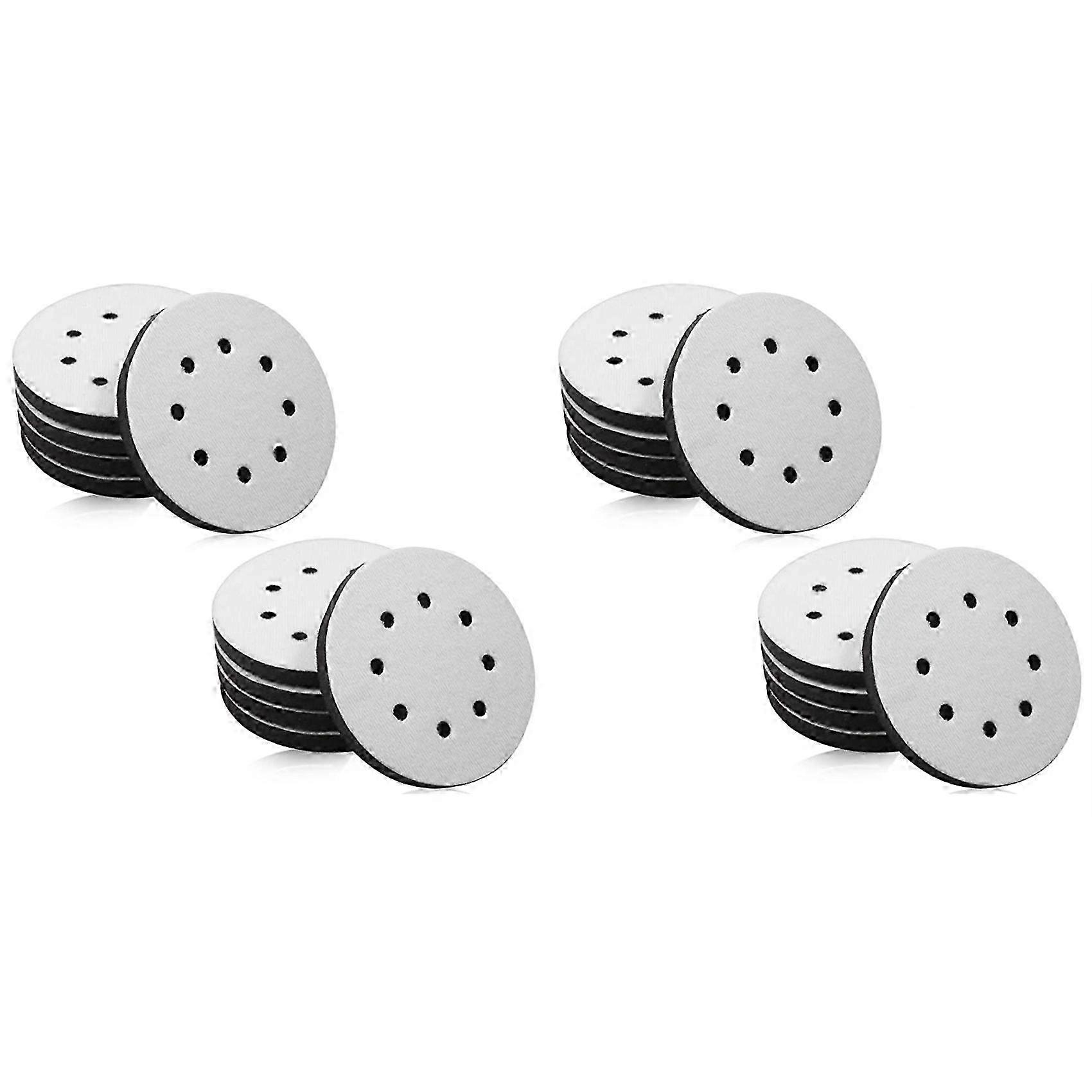 20 Pack Soft Density Interface Pads 5 Inch 8 Holes Hook and Loop Sponge Cushion Buffer Backing Pad Foam Interface Pads