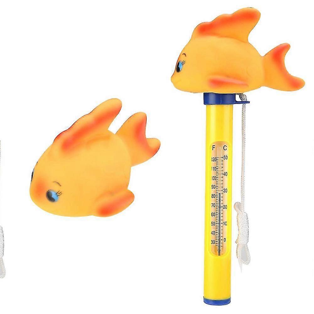 Pooltermometer, pooltermometer med snöre (guldfisk)