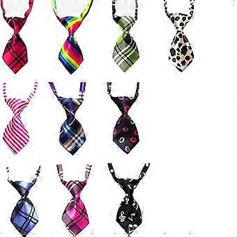 10 Dog Ties A Variety Of Small Pet Ties Holiday Ties With Adjustable Collars For Dogs And Cats