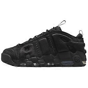Nike Air More Uptempo Basketballschuhe, niedrig geschnitten, Textil/Leder, Unisex, Schwarz, IM6649-001