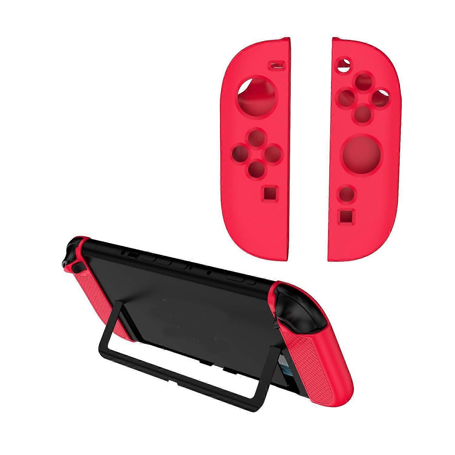Silicone Full Cover Protective Case for Nintendo Switch 2 Joy-Con Controllers, Red