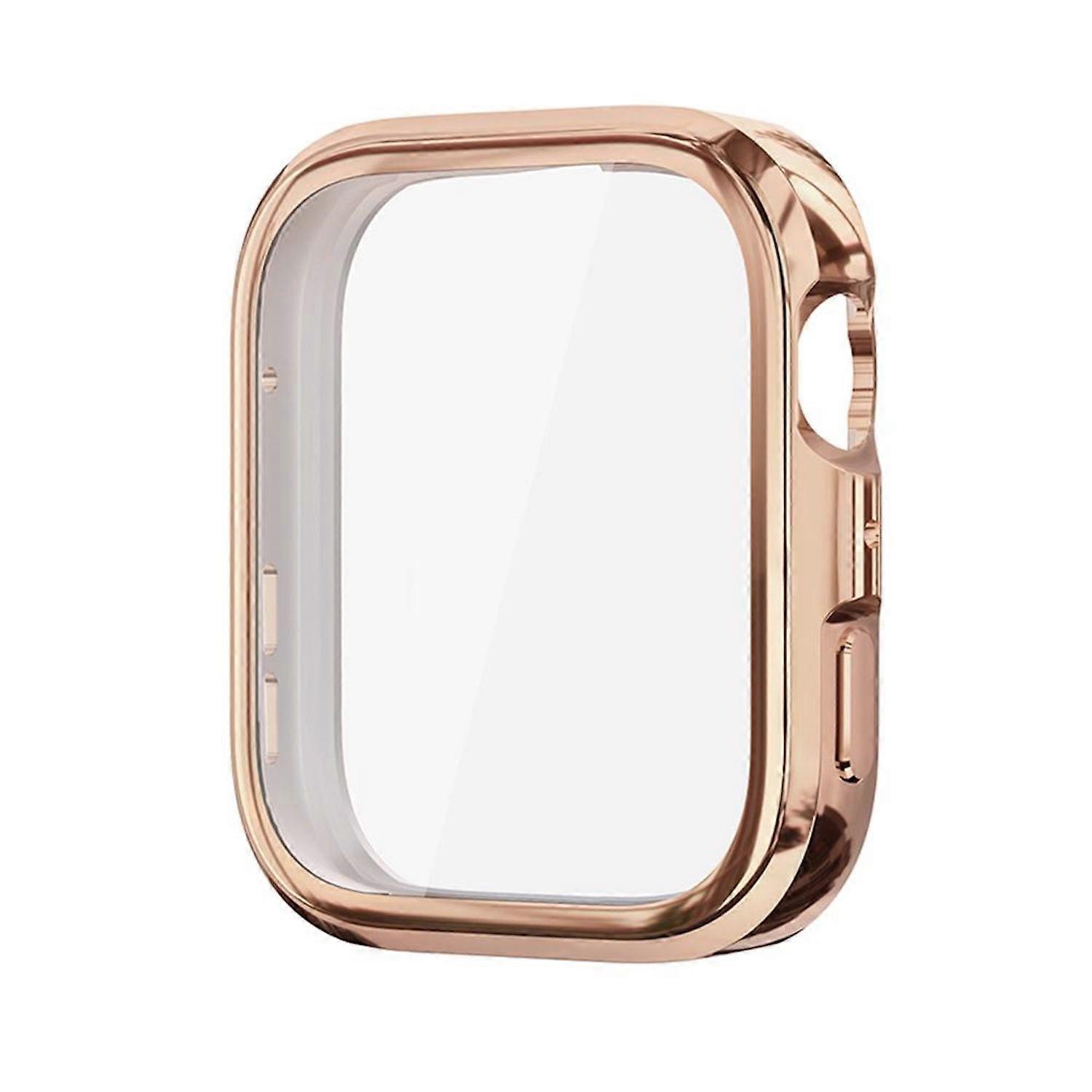 Ochranné puzdro TPU pre inteligentné hodinky Huawei Watch Fit 4 s galvanickým pokovovaním a celým krytom, ružovo-zlaté