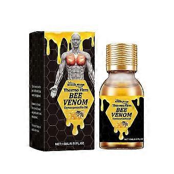 Bee Venom Chest Firming Oil for Men  Nourishing, Elasticity Boosting & Skin Tightening Massage Oil with Mint & Vitamin E for Chest Health & Vitality