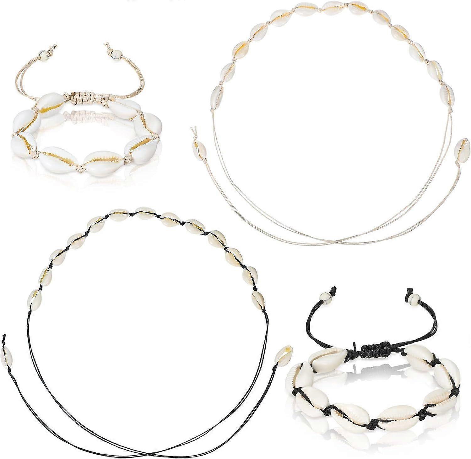Shell Necklace and Bracelet Set for Beach Lovers