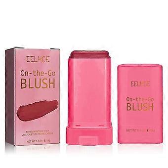 Waterproof Natural Nude Blush Stick  Long-Lasting, Multi-Functional Makeup Primer & Highlighter with Coconut & Jojoba Oils  Lightweight, Easy to Apply