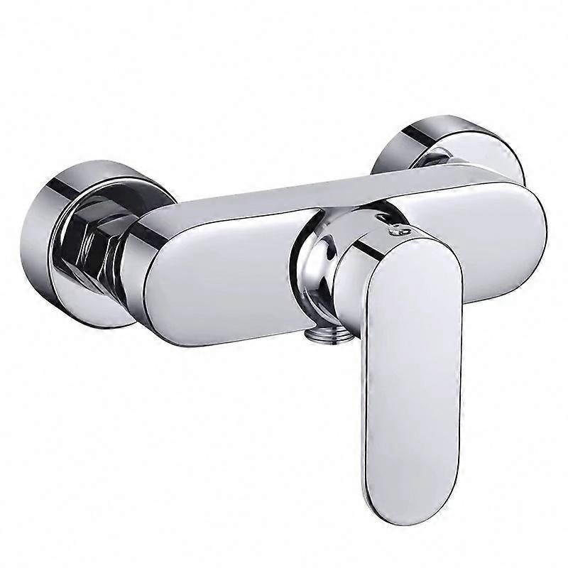 Single Lever Wall-Mounted Chrome Shower Mixer Tap