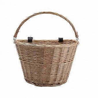 Wicker Cycle Basket Handwoven Wicker Bike Basket Fiber for Shopping, Commuting