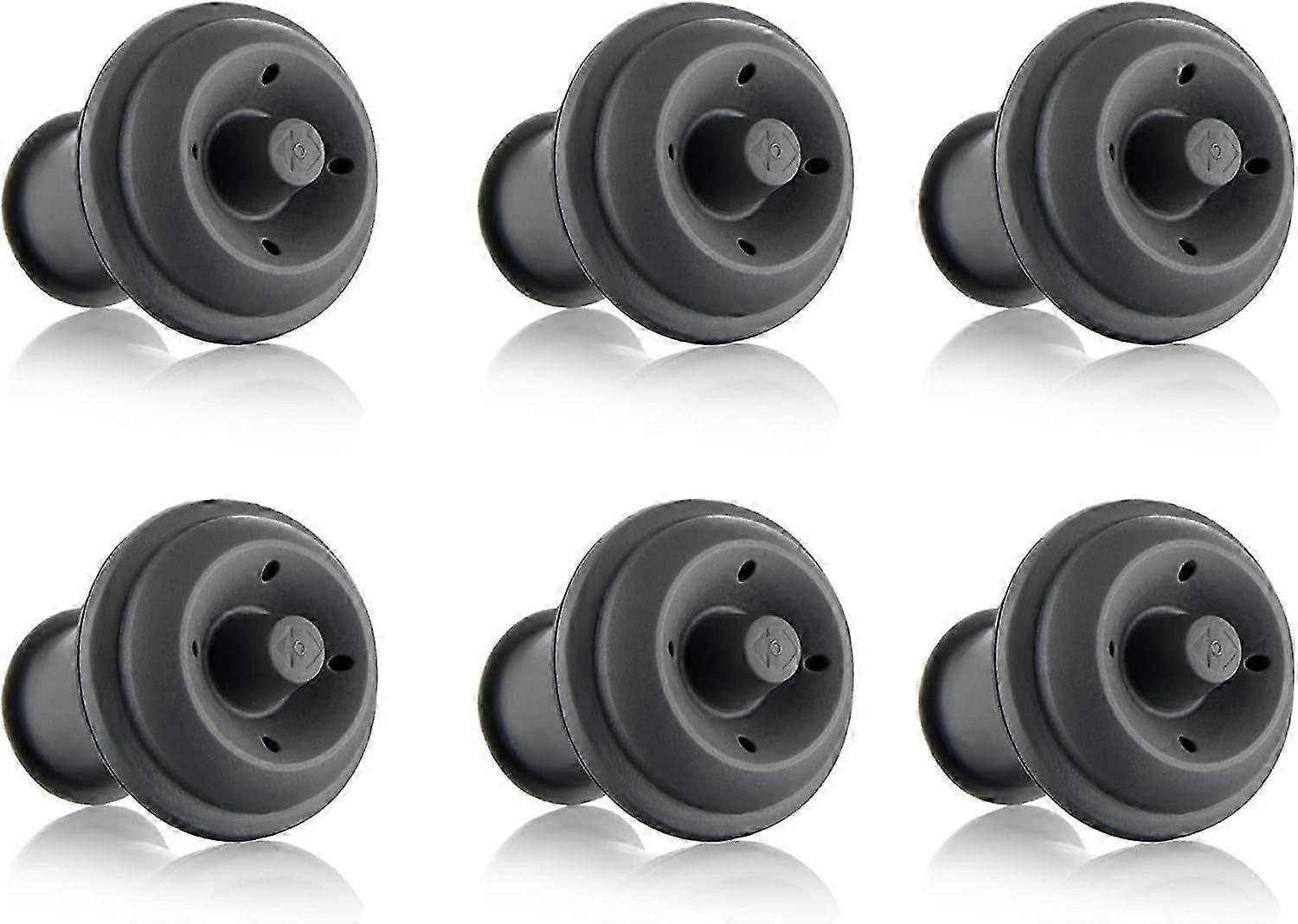 6 Pcs Gray Vacuum Pump Caps