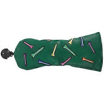 Golf Headcover Waterproof PU Green, Plush Lining, Compatible with UT Clubs, Lightweight for Travel