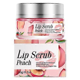 Crema esfoliante esfoliante per labbra allo zucchero per la riparazione delle labbra screpolate, Stick per labbra scrub per labbra scure allevia efficacemente secchezza, opacità e pelle morta