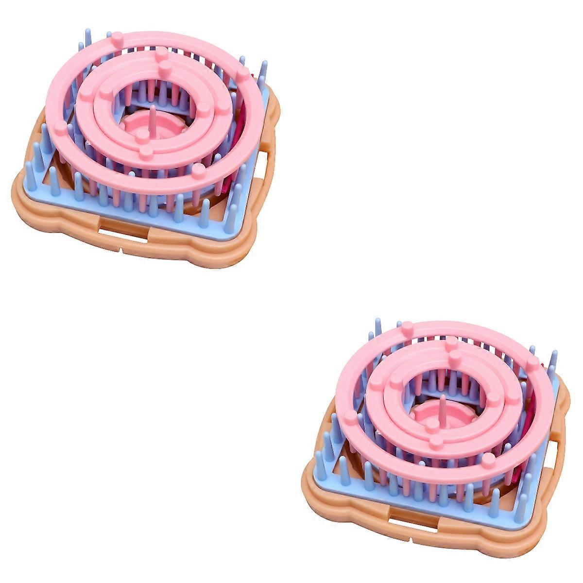 Pompom Fluff Ball DIY 4 in 1 Essential Needle Craft 2Sets Kit