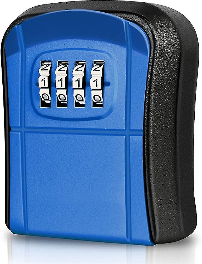 Key Box Wall Mounted Mini Key Safe Outdoor Key Box With Resettable 4-digit