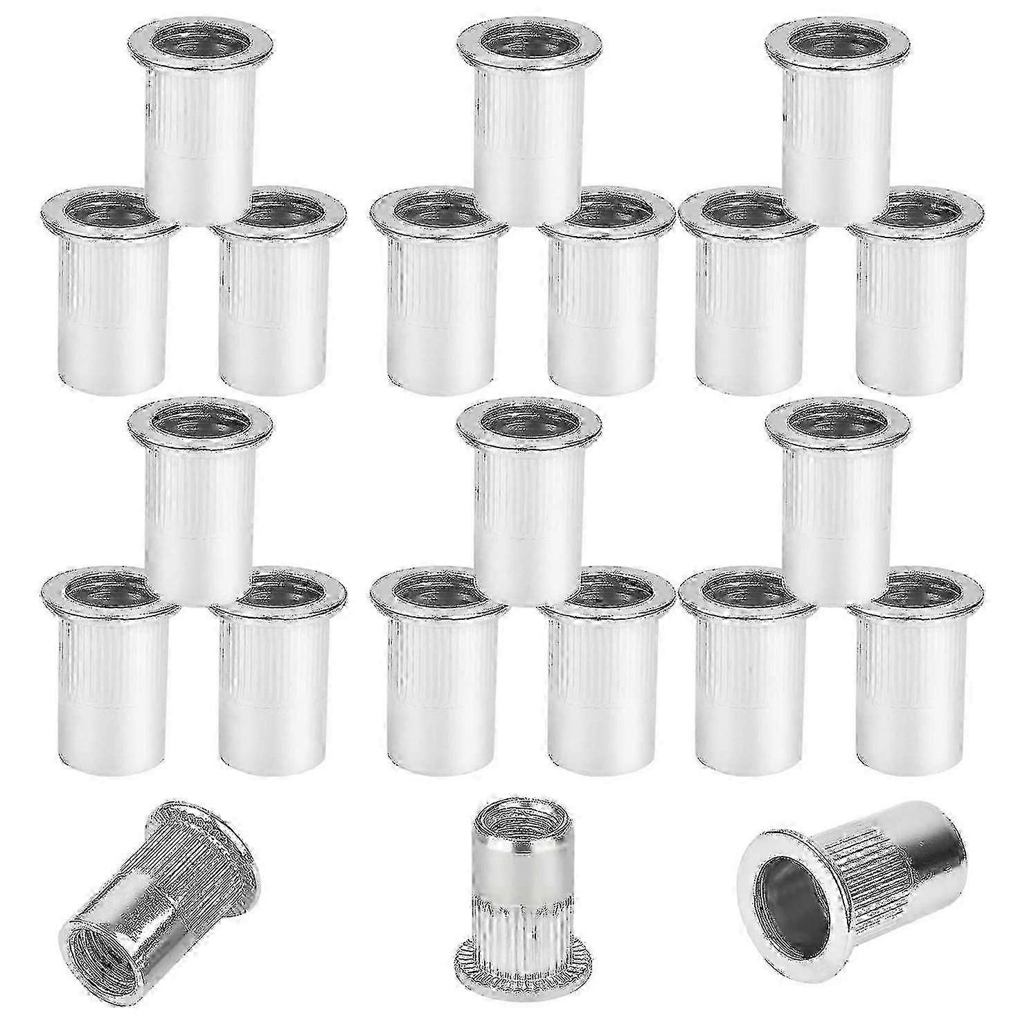 Rivet Nuts Assortment M5, 80pcs Rivet Nut Tool Set Threaded Rivets