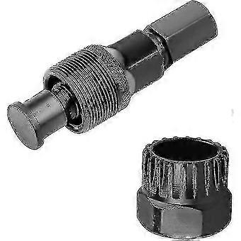 @26-27 Jinxiu Cranktrekker, set voor het verwijderen van crankstellen, zwarte bottom bracket tool, soepele werking, geschikt voor mountainbikes en racefietsen (zwart) (2 stuks).