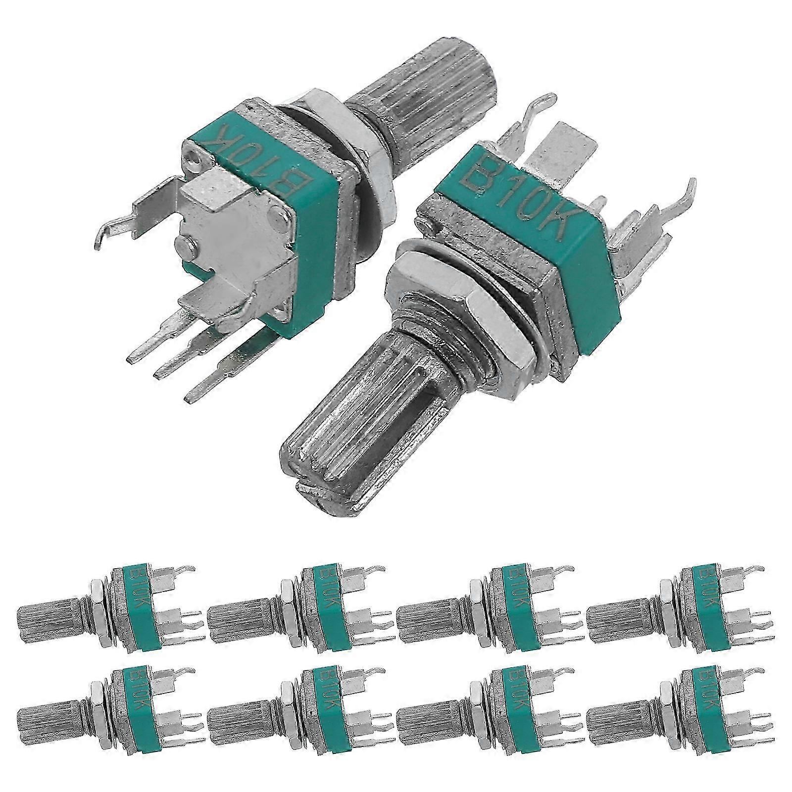 Vertical Design Precision Potentiometer compatible with Audio Equipment Adjustment 10Pcs
