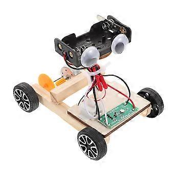 Speelgoedauto met spraakbesturing, doe-het-zelf STEM-wetenschapsexperimentset voor kinderen, modelbouwset.