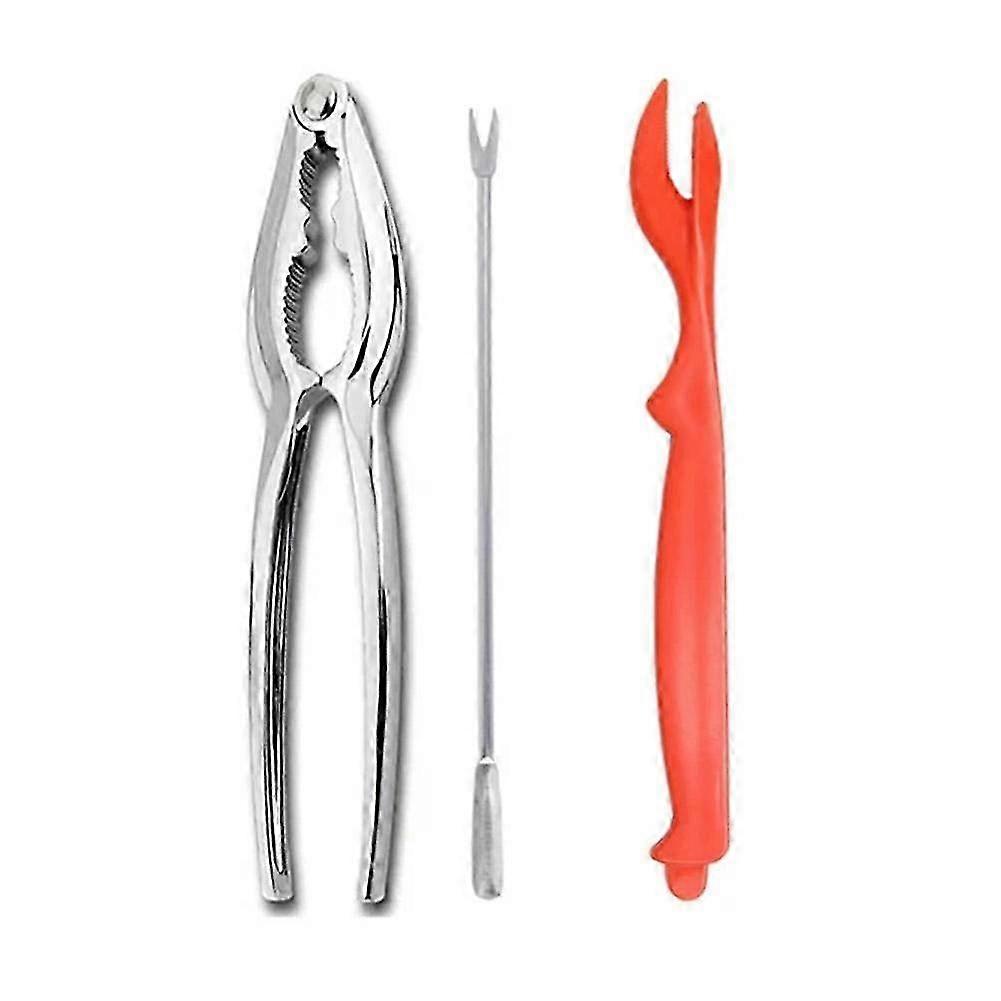 3-Pc Steel Seafood Shelling Tools