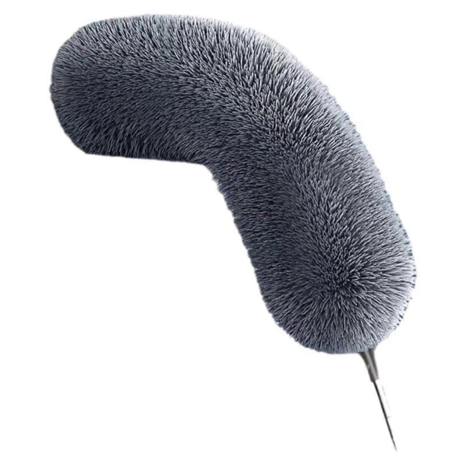 Extendable Feather Duster with Electrostatic Dust Capture and Removable Head for Ceiling Fan Cleaning