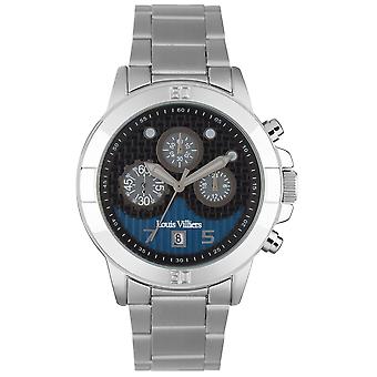 Louis Villiers Quartz Analog Man Watch avec Bracelet en acier inoxydable LVP1902
