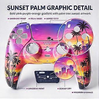 Behuizing voor de PS5-controller, met touchpad-afdekking, ter vervanging van de DualSense-controller, geschikt voor modellen BDM-010 tot BDM-050, 1 stuk.