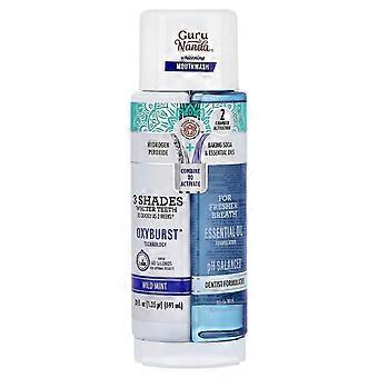 GuruNanda, Mondwater Whitening, Wilde Munt, 20 fl oz (591 ml)