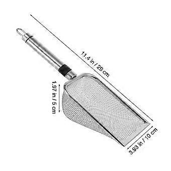 Metal Cat Litter Scoop for Pet Care with Strong Wear Resistance 3Pcs Silver
