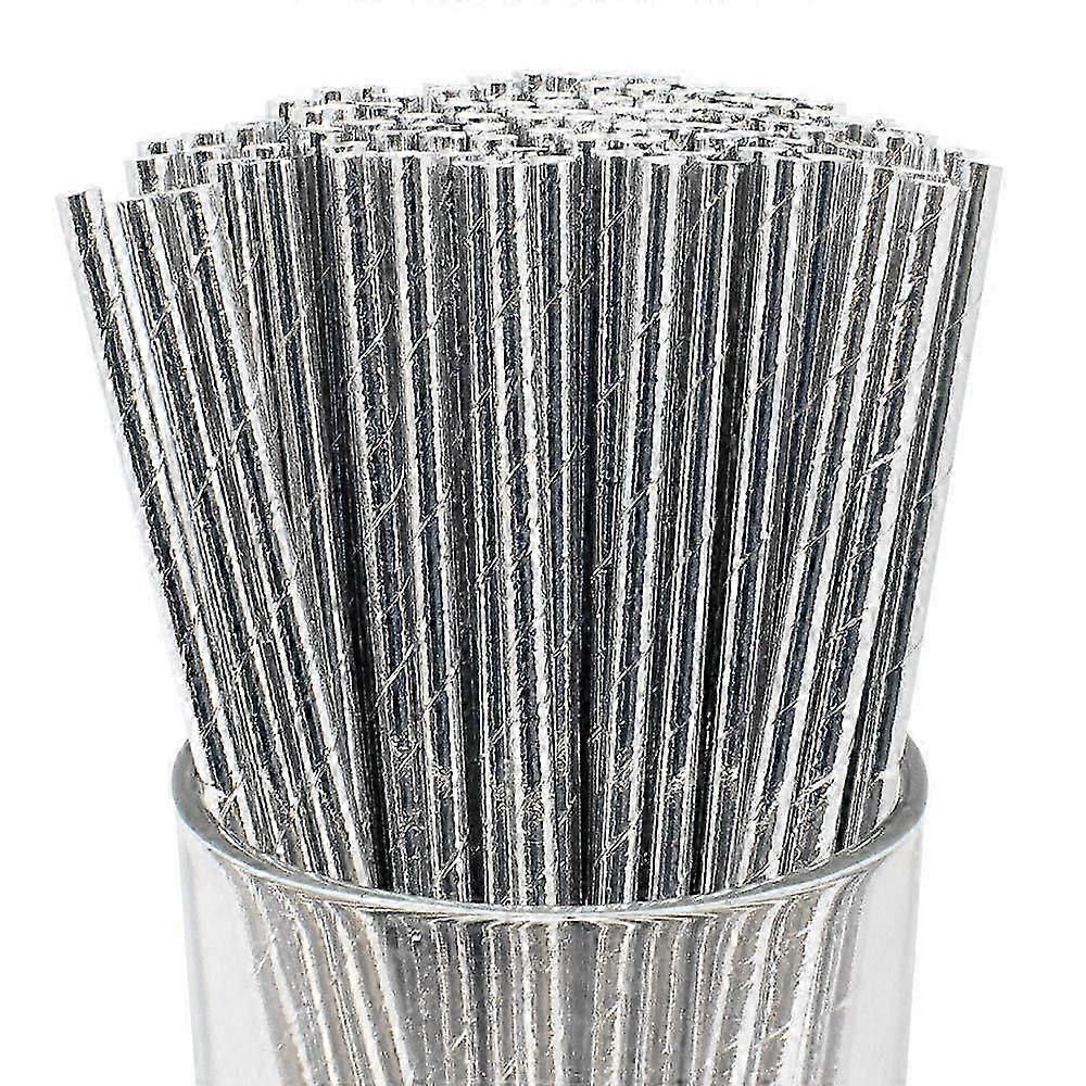 Iridescent Single-Use Paper Straws