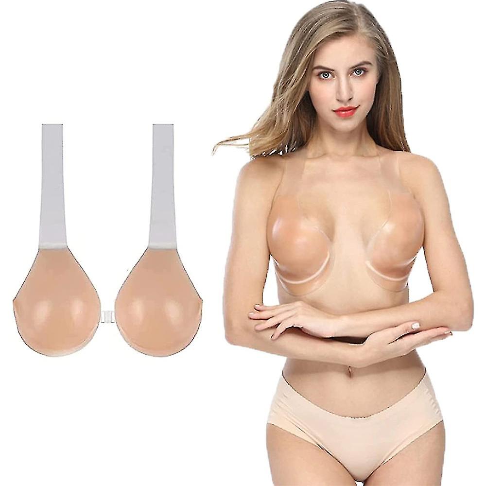Women Invisible Soft Bra Silicone Adhesive Conceal Lift Sexy Bra Tape With Strap