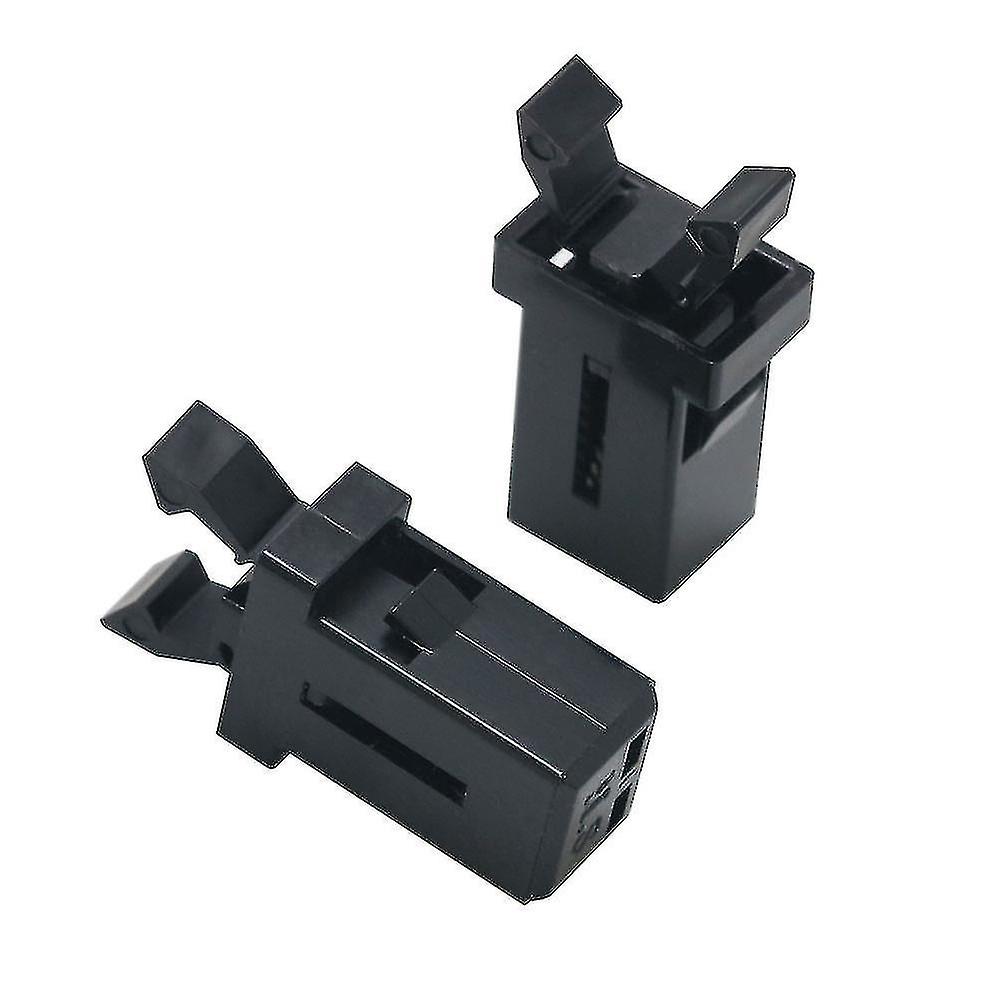 10pcs Plastic Trash Can Lock Self-locking Switch Replacement Socket Compatible Lid Touch Bin Latch Repair Clip Hardware, Black