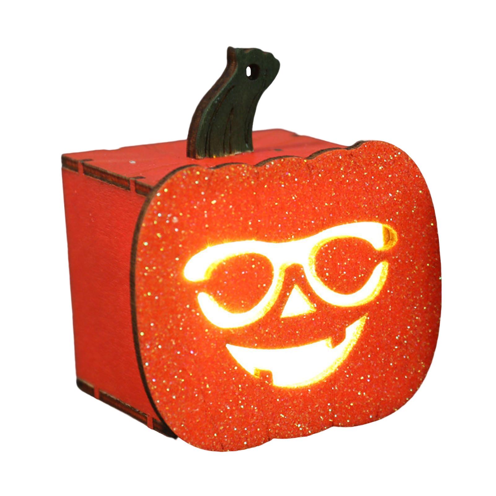 Wooden Pumpkin Lanterns High-quality And Not Easy To Fade For Outdoor Garden Lawn