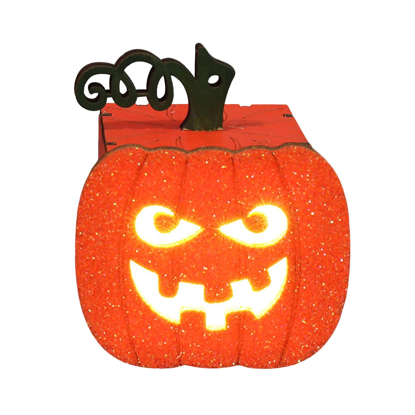 Wooden Pumpkin Lanterns High-quality And Not Easy To Fade For Outdoor Garden Lawn