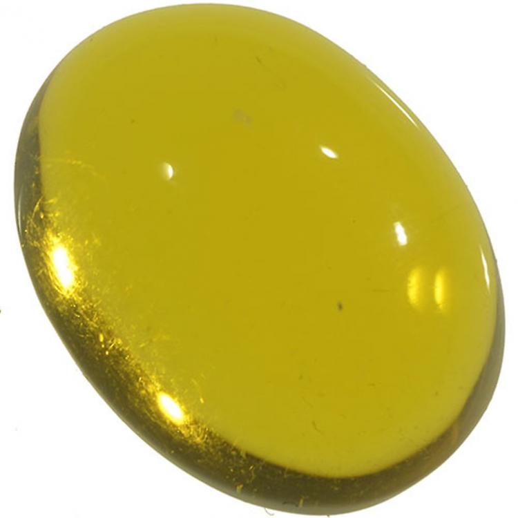 7.11ct Amber Cabochon Oval 18x14mm awo91